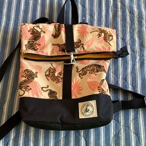 Lady Alamo mini Tiger print backpack